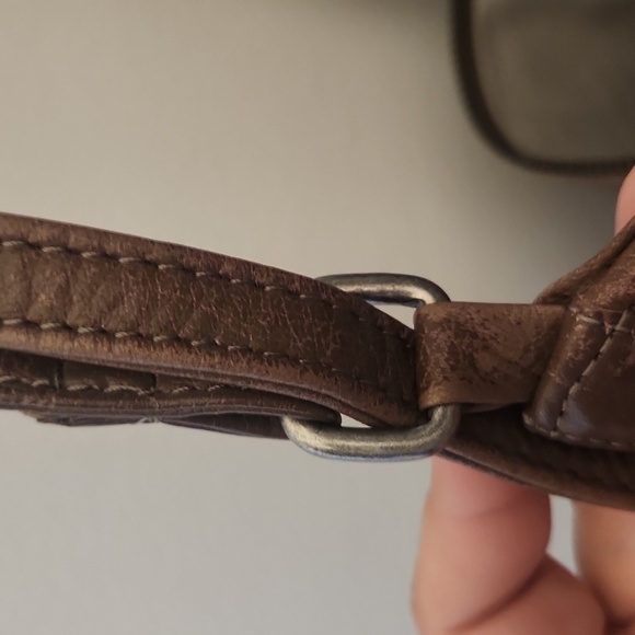 Day & Mood Greta Woven Genuine Leather Shoulder Purse Convertible Backpack Bag - Picture 11 of 15